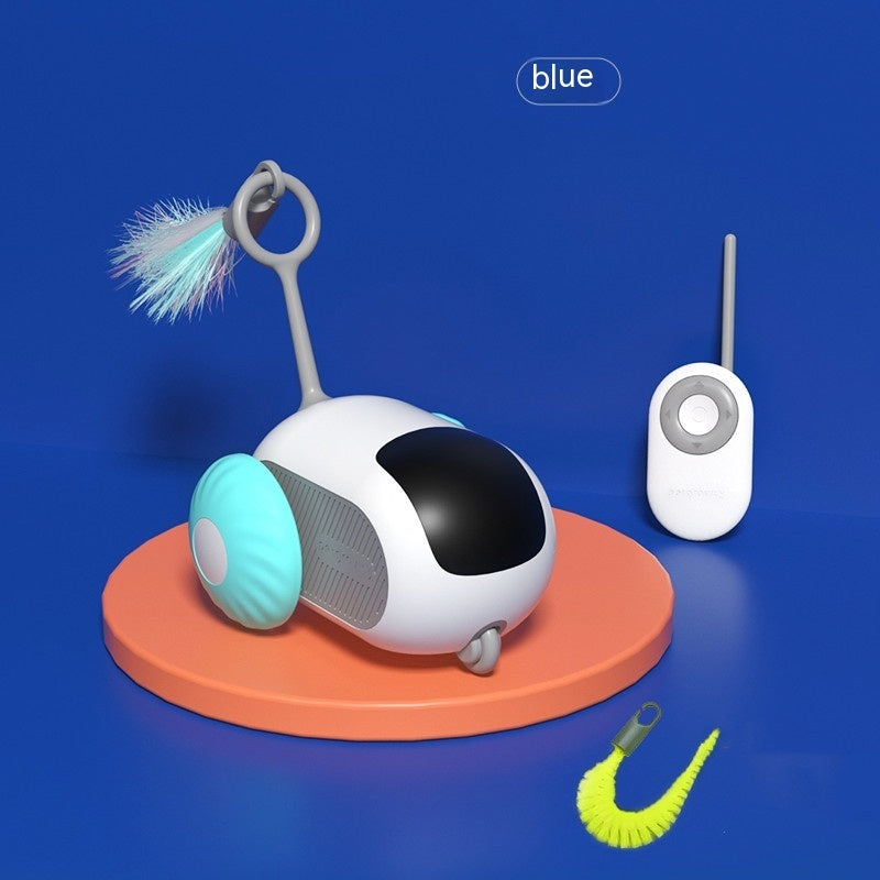 Remote Control Interactive Cat Car Toy – Automatic USB Charging Smart Chasing Toy for Cats