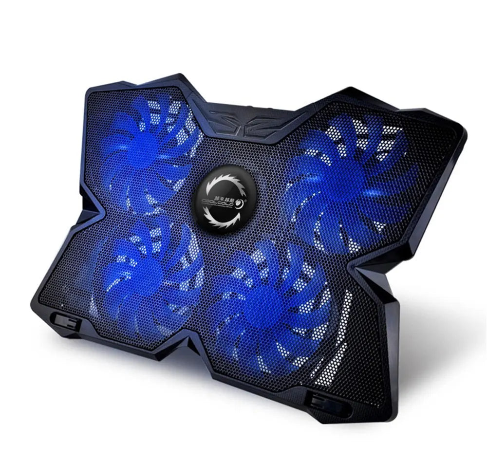 High-Performance Laptop Cooler Pad – 4 LED Fans & 2 USB Ports (14″-17″)
