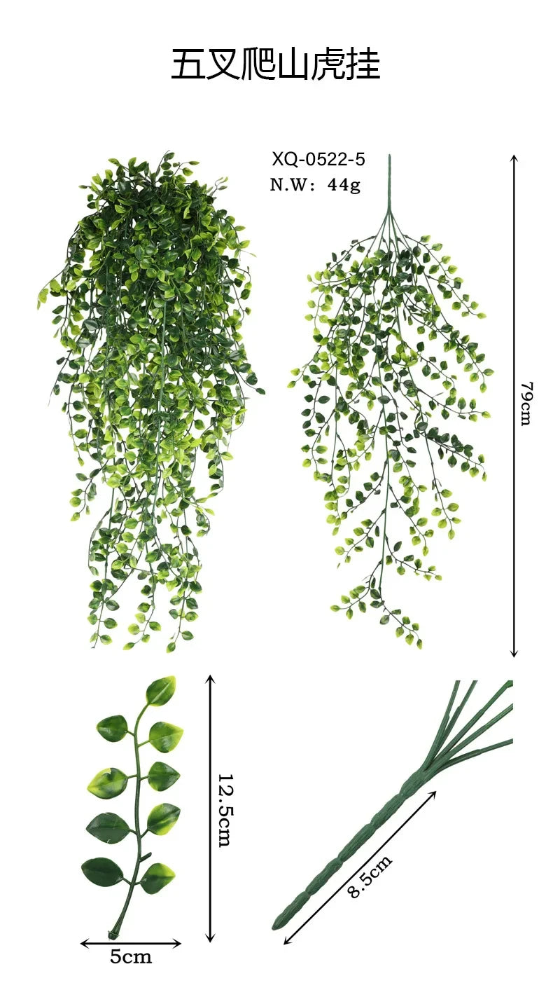 90cm Persian Fern Leaf Vine – Hanging Artificial Plant for Indoor & Wall Decor