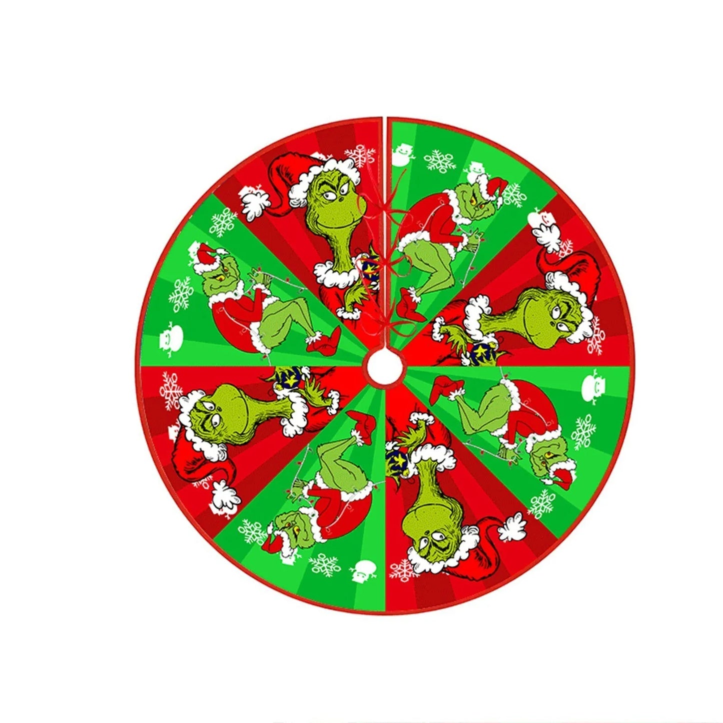 Christmas Tree Skirt – Faux Fur / Velvet Holiday Base Cover