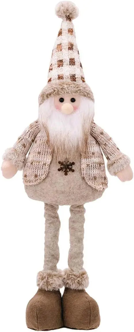 Christmas Extendable Plush Decoration – Santa, Snowman & Reindeer Tabletop Ornaments