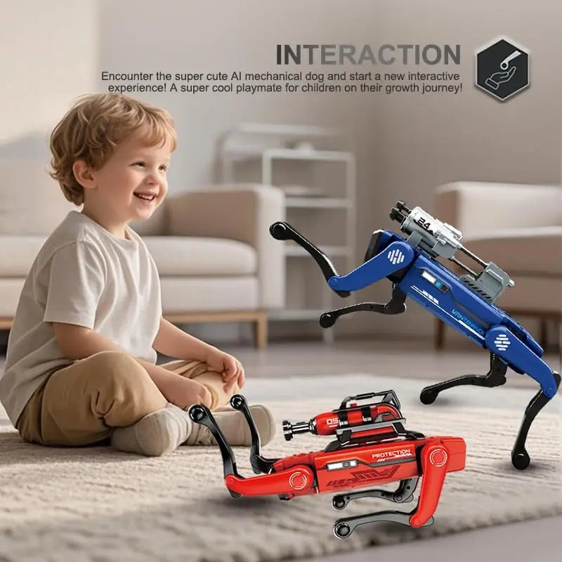 AI Simulation Robot Dog – Interactive Voice & App Controlled Smart Puppy