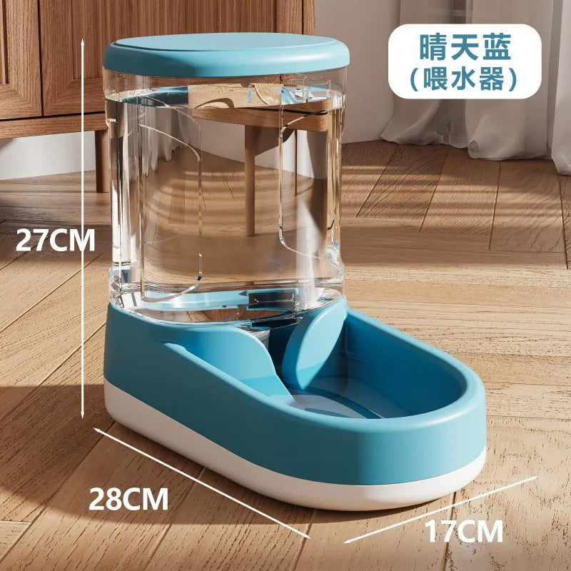 Automatic Pet Feeder & Water Dispenser – 2-in-1 Dog & Cat Bowl with Flowing Water | Pixel & Parcel Co.