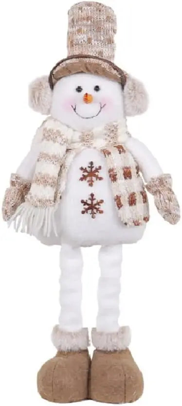 Christmas Extendable Plush Decoration – Santa, Snowman & Reindeer Tabletop Ornaments