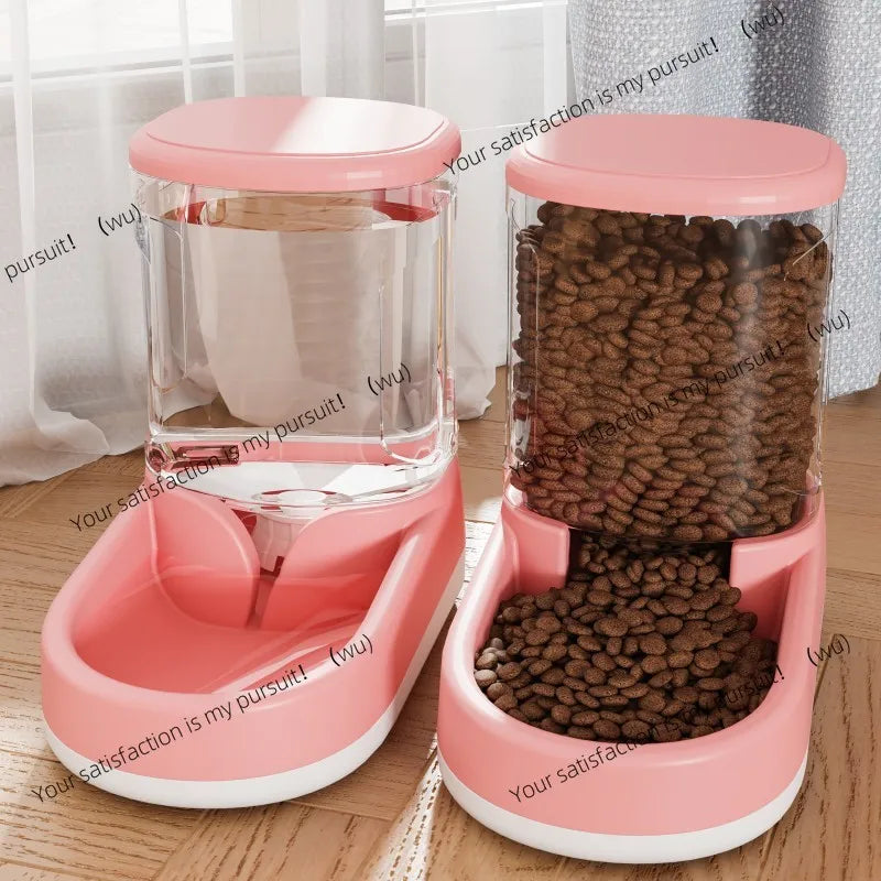 Automatic Pet Feeder & Water Dispenser – 2-in-1 Dog & Cat Bowl with Flowing Water | Pixel & Parcel Co.