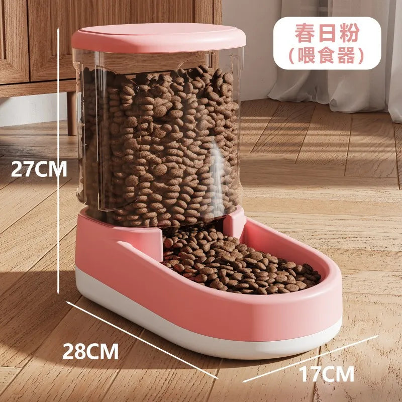 Automatic Pet Feeder & Water Dispenser – 2-in-1 Dog & Cat Bowl with Flowing Water | Pixel & Parcel Co.