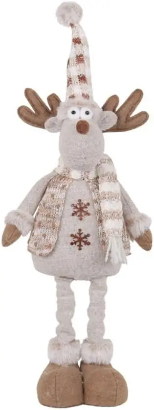 Christmas Extendable Plush Decoration – Santa, Snowman & Reindeer Tabletop Ornaments