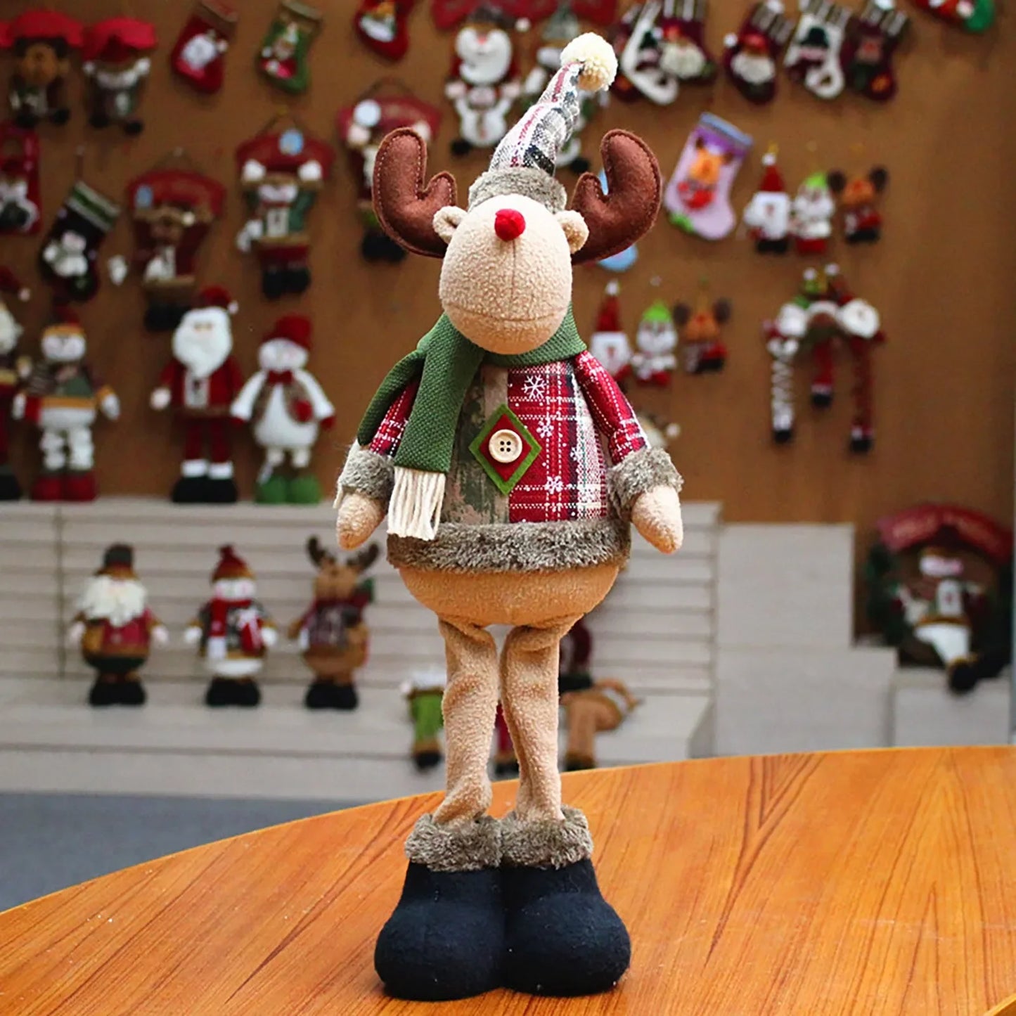 reindeer plush doll festive decor