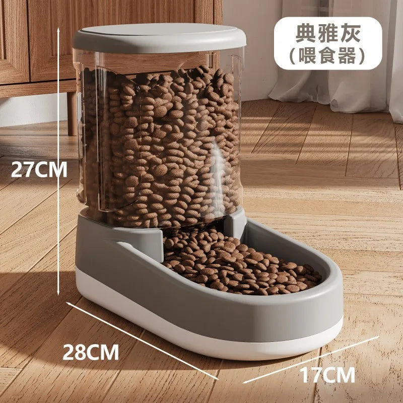Automatic Pet Feeder & Water Dispenser – 2-in-1 Dog & Cat Bowl with Flowing Water | Pixel & Parcel Co.