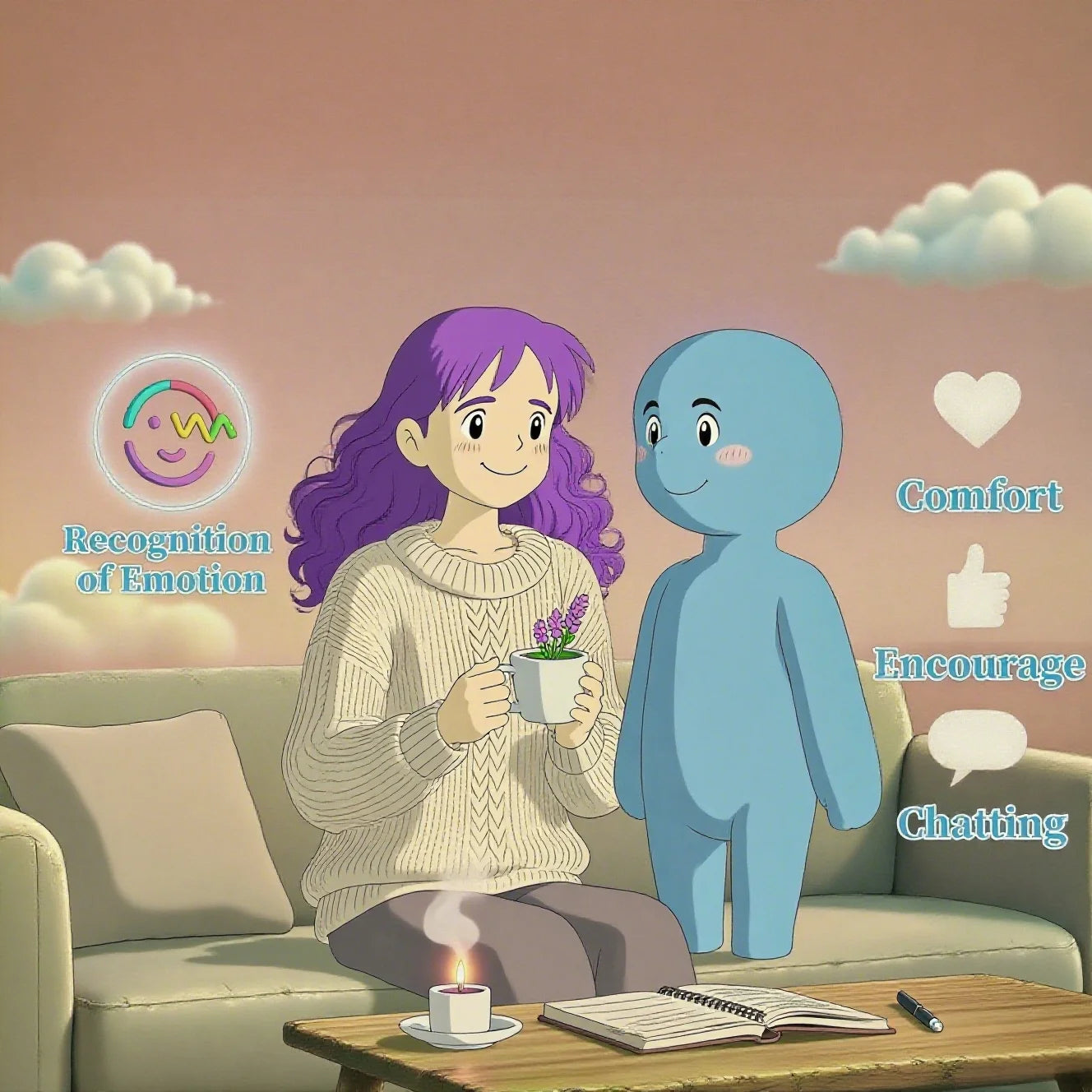 AI Voice Companion Robot for Kids – GPT Chatbot, Emotion Sensing & Multilingual Learning Toy