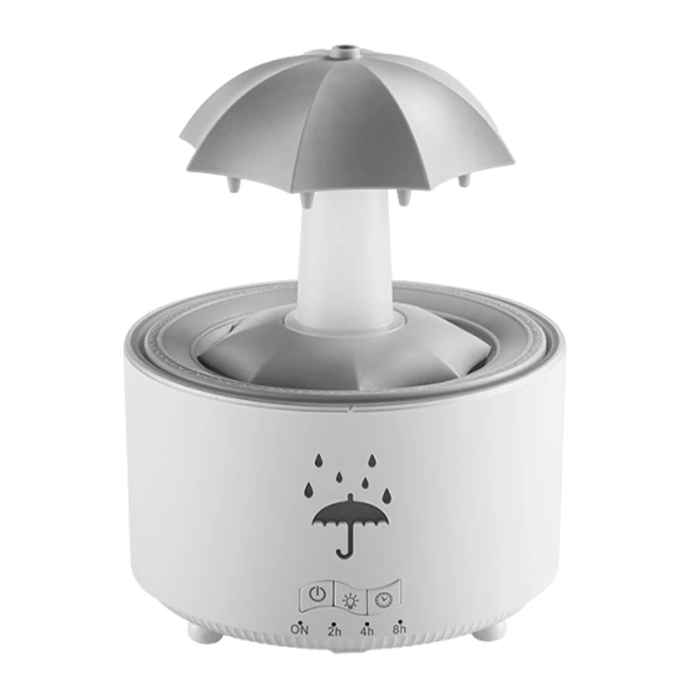Rotating Umbrella Humidifier & Essential Oil Diffuser – 7-Color LED Night Light + Remote Control