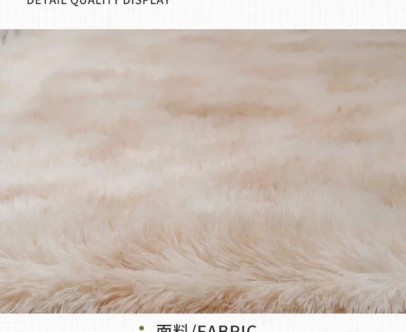 Super Soft Plush Round Rug – Fluffy White Thick Pile Accent Carpet