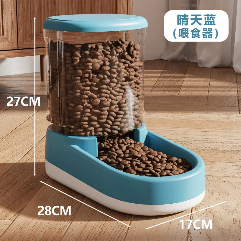 Automatic Pet Feeder & Water Dispenser – 2-in-1 Dog & Cat Bowl with Flowing Water | Pixel & Parcel Co.