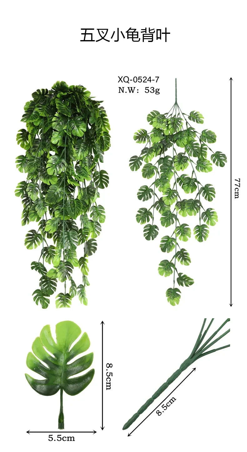 90cm Persian Fern Leaf Vine – Hanging Artificial Plant for Indoor & Wall Decor