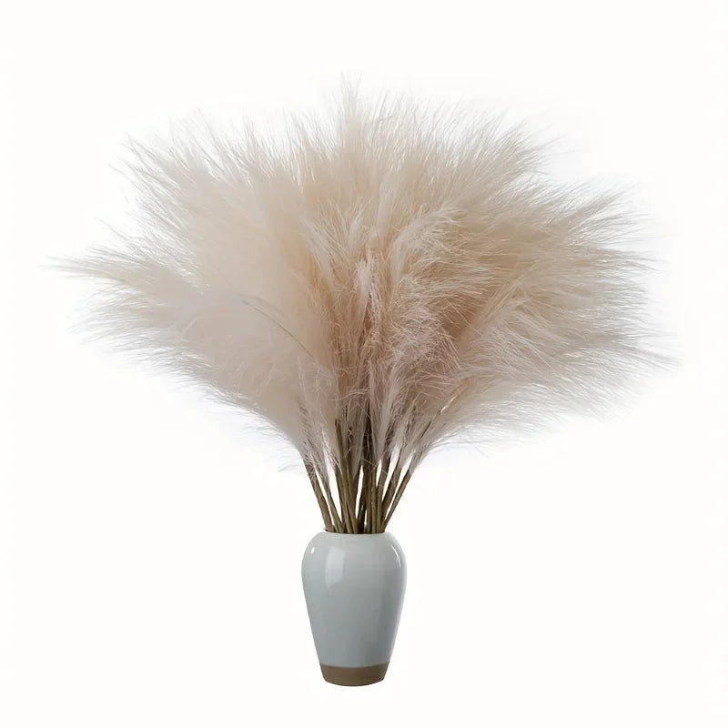 tall pampas grass in vase