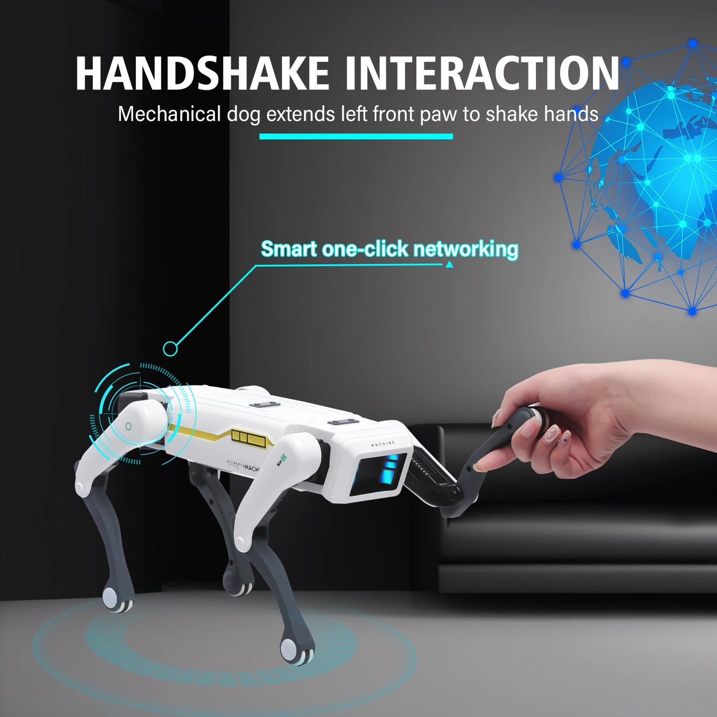 AI Simulation Robot Dog – Interactive Voice & App Controlled Smart Puppy