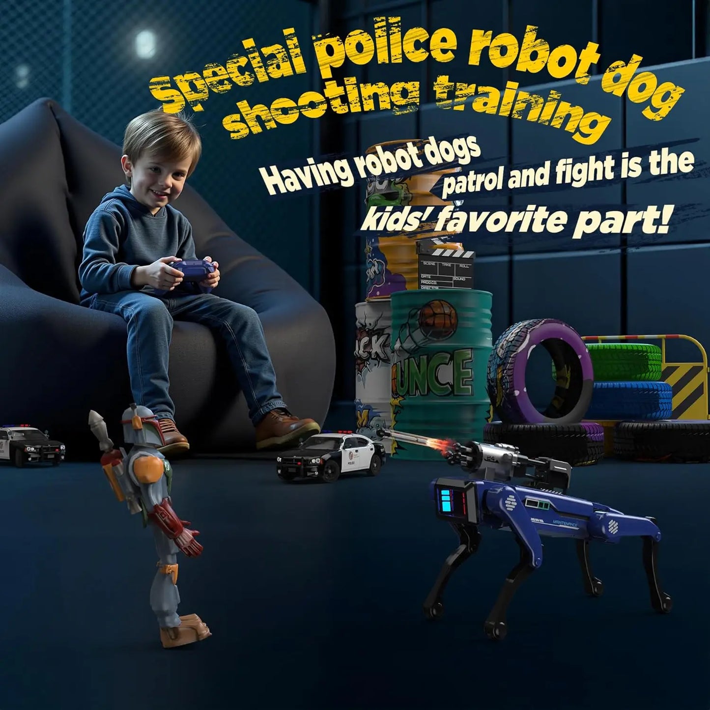 AI Simulation Robot Dog – Interactive Voice & App Controlled Smart Puppy