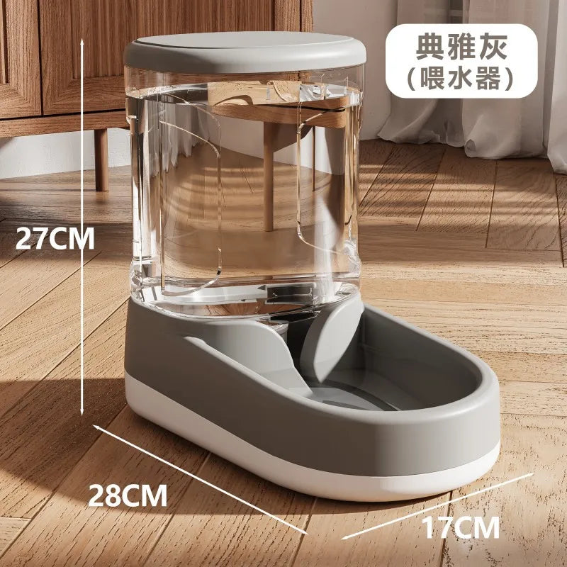 Automatic Pet Feeder & Water Dispenser – 2-in-1 Dog & Cat Bowl with Flowing Water | Pixel & Parcel Co.