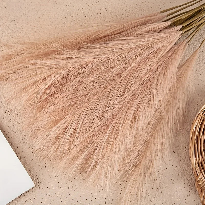 boho pampas grass floor decor