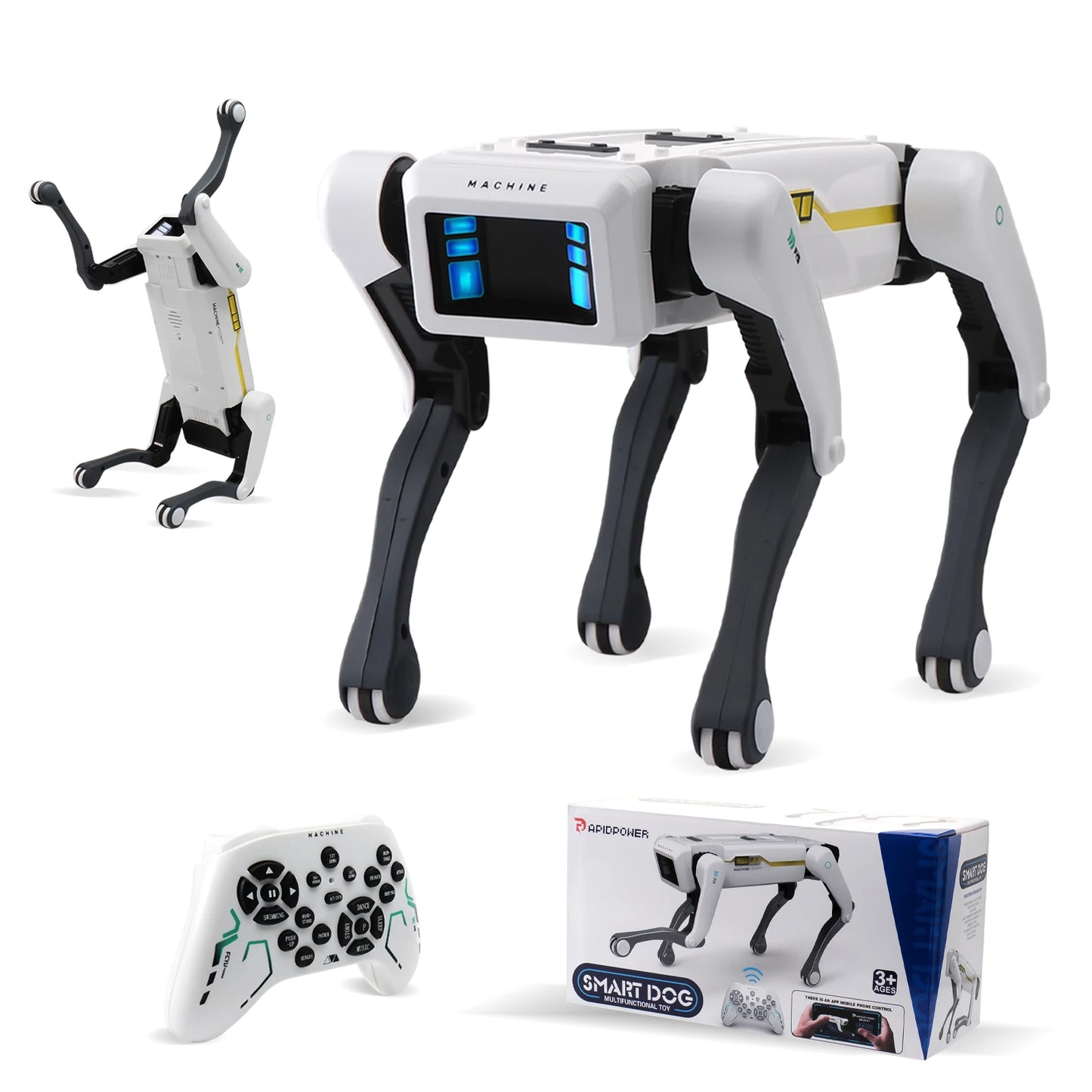 AI Simulation Robot Dog – Voice Command, App Control & Acrobatic Interactive Robot