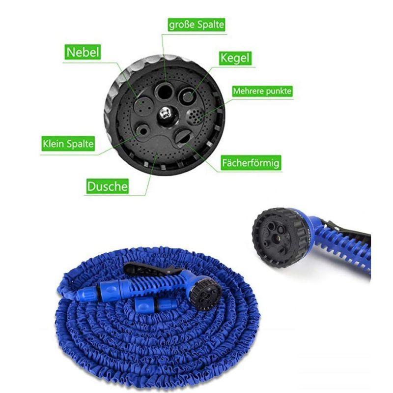 “green expandable water hose for outdoor cleaning”