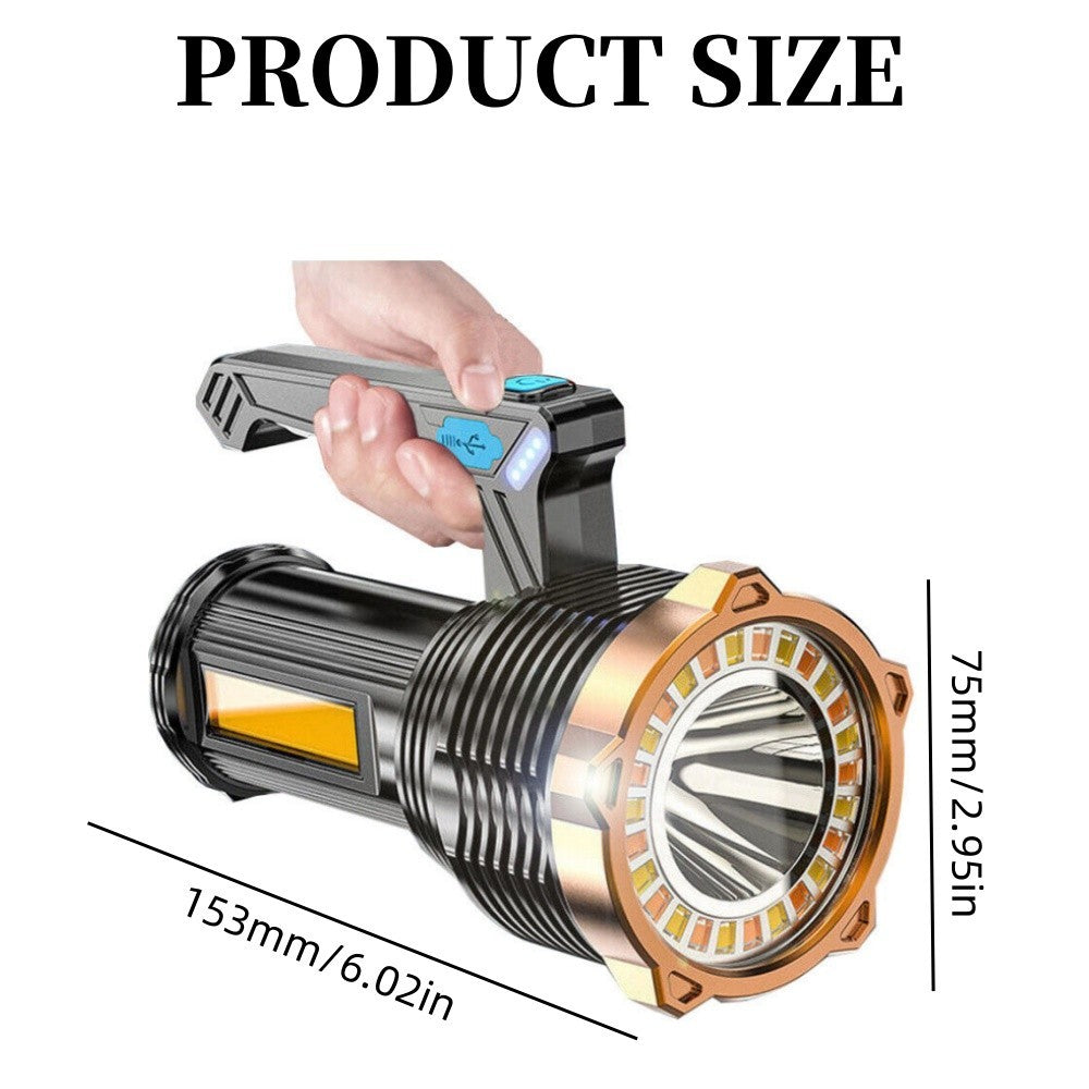 High Powered 12000000LM LED Flashlight – Super Bright USB Rechargeable Torch