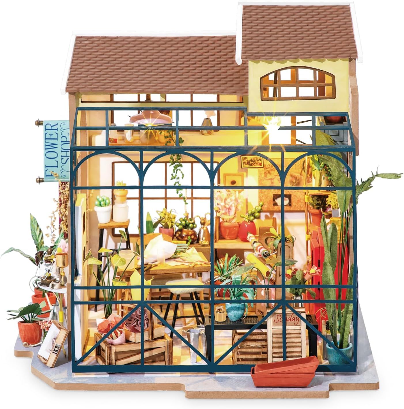 ROBOTIME Rolife DIY Miniature House Kit – Emily’s Flower Shop (DG145)