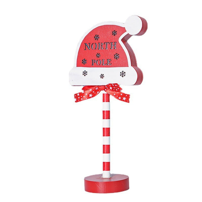 Christmas Road STOP Decorative Wooden LED Lights – Festive Atmosphere Lamp | Pixel & Parcel Co.