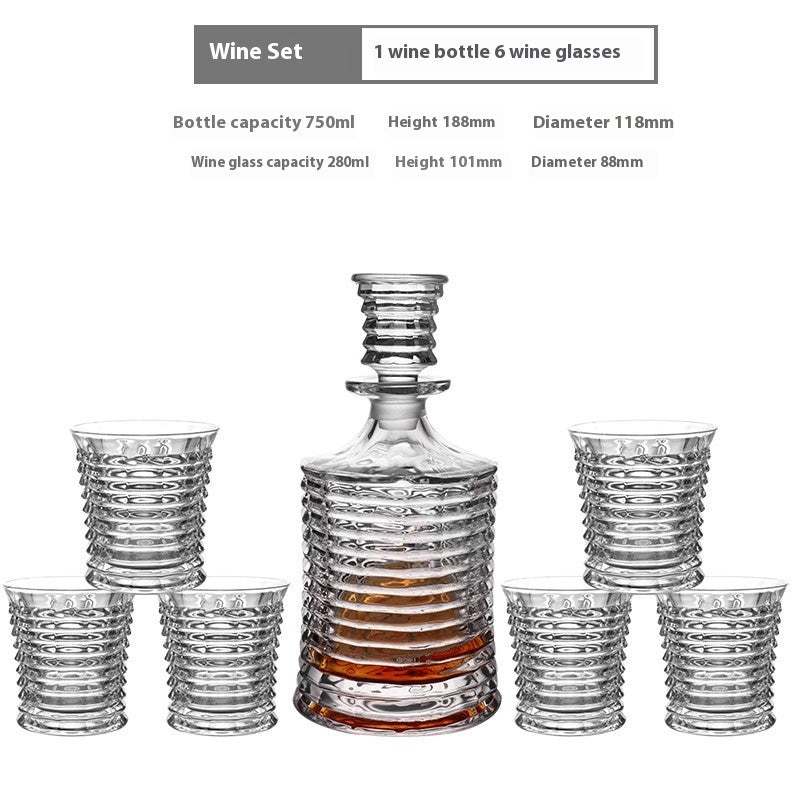 Creative Whiskey Glass Set – Flowering Crystal Liquor Glasses (201–300ml)