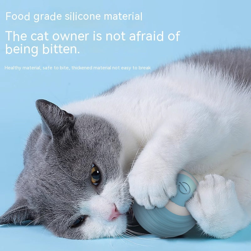 Automatic Moving Bouncing Ball – Smart Self-Rolling Cat Toy for Indoor Kittens