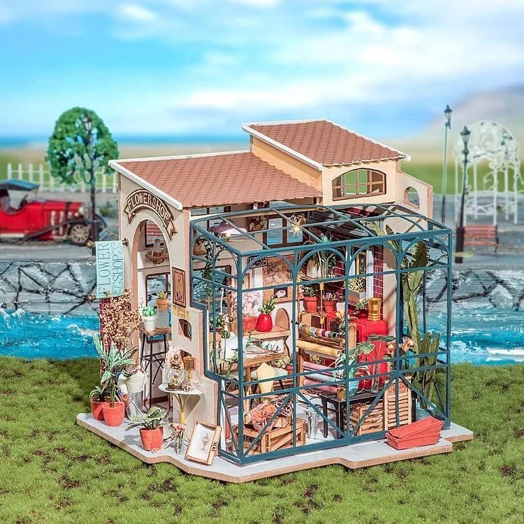ROBOTIME Rolife DIY Miniature House Kit – Emily’s Flower Shop (DG145)