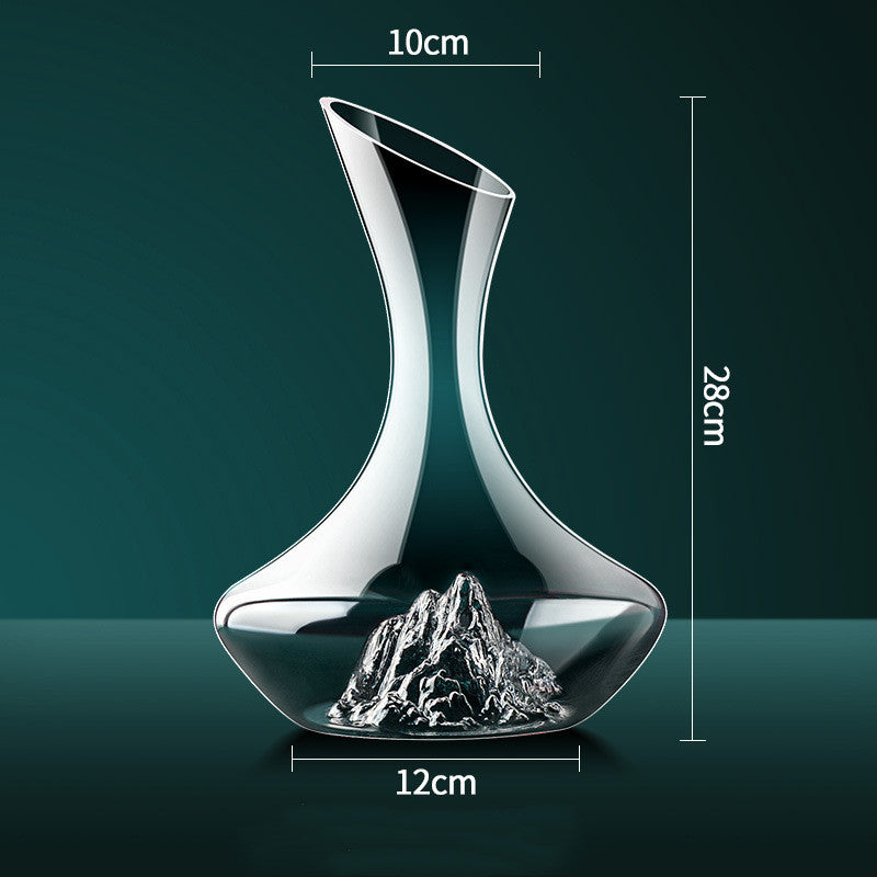 Iceberg Crystal Red Wine Decanter – Elegant Home Bar Glassware