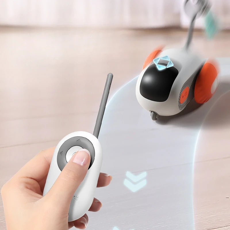 Remote Control Interactive Cat Car Toy – Automatic USB Charging Smart Chasing Toy for Cats