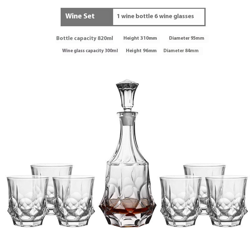 Creative Whiskey Glass Set – Flowering Crystal Liquor Glasses (201–300ml)