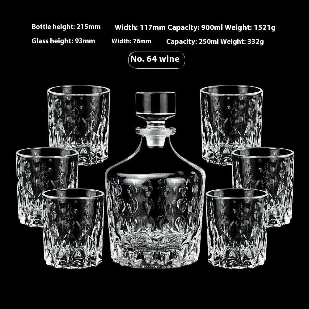 Creative Whiskey Glass Set – Flowering Crystal Liquor Glasses (201–300ml)