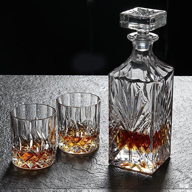 Crystal Whiskey Glass Set – European Style Large Capacity (1000ml+)