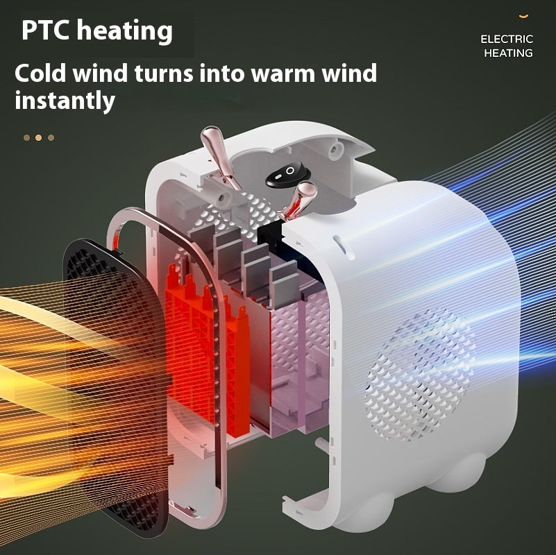 Mini Fan Heater 800W — Compact Household Space Heater