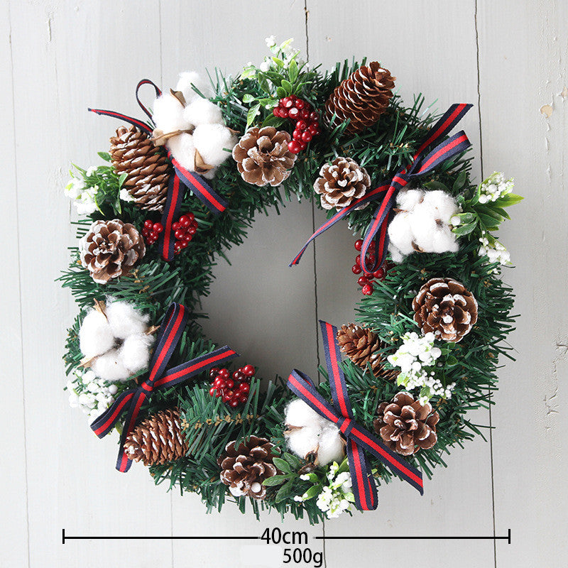 Christmas Wreath Ornaments – 30cm & 40cm Festive Door Decoration | Pixel & Parcel Co.