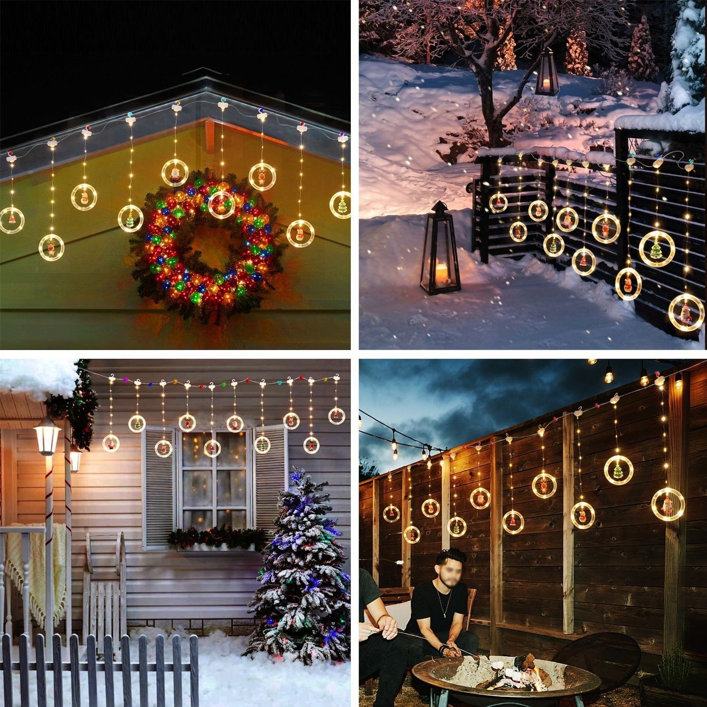 LED Christmas Curtain Lights – Indoor Creative Flashing Lights for Festive Decoration | Pixel & Parcel Co.