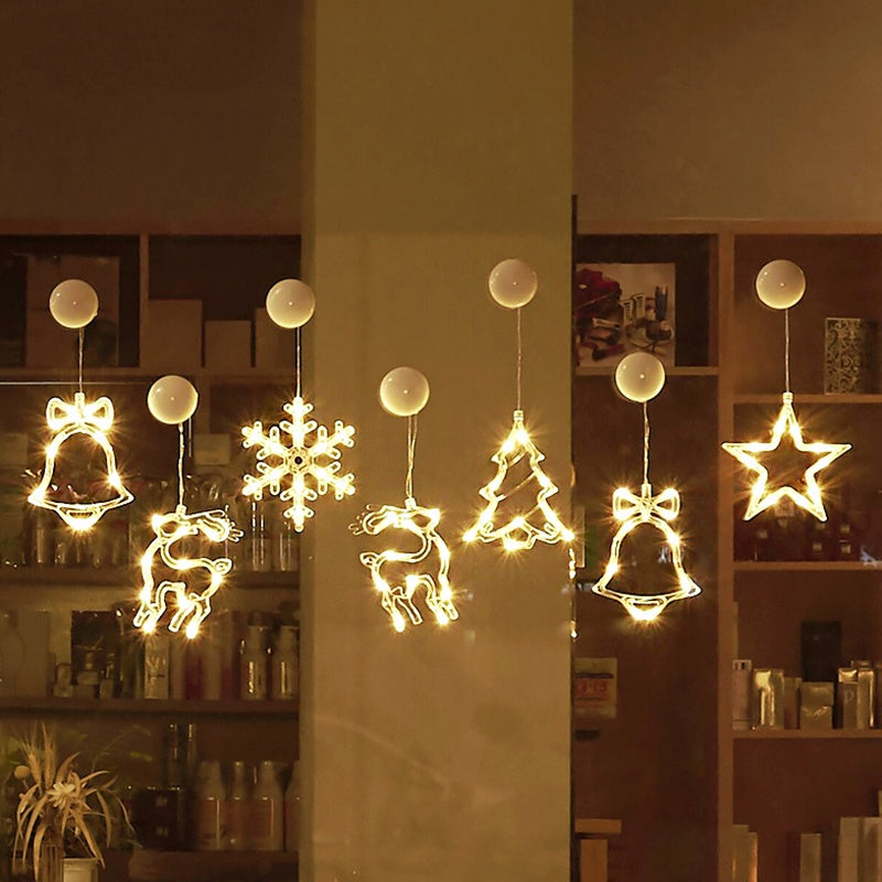 Star String Curtain Lights – LED Christmas Snowman & Tree Holiday Decoration | Pixel & Parcel Co.