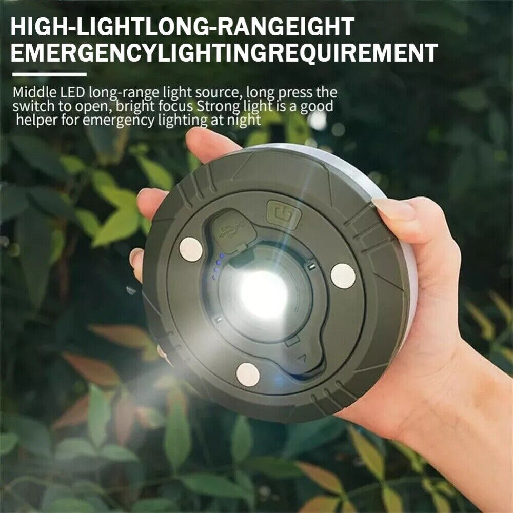 10M Outdoor Camping String Lights – Festival Tent Hanging Lamps with USB Charging