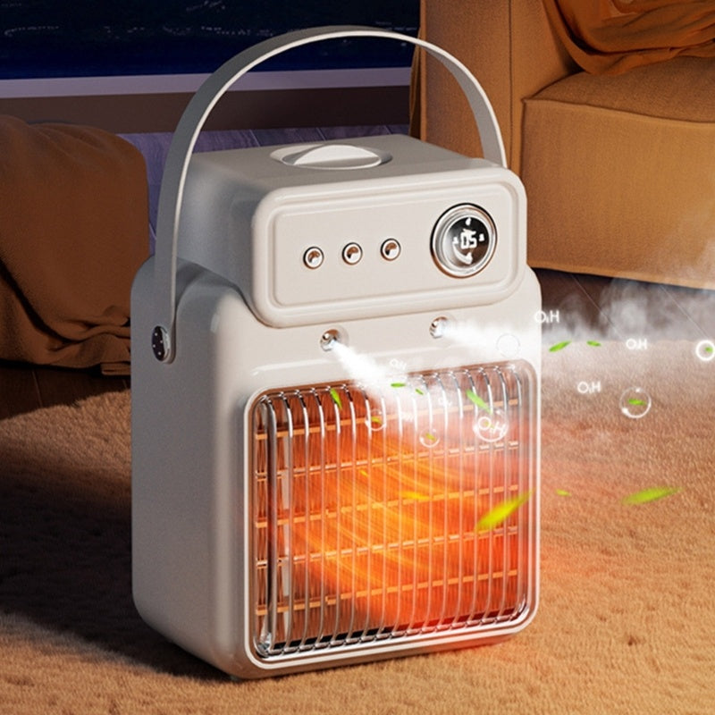 1200W 2-in-1 Room Heater & Humidifier — Table/Desk, Overheat Protection