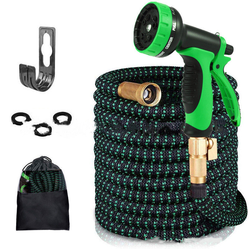 “expandable garden hose 10 function spray nozzle”