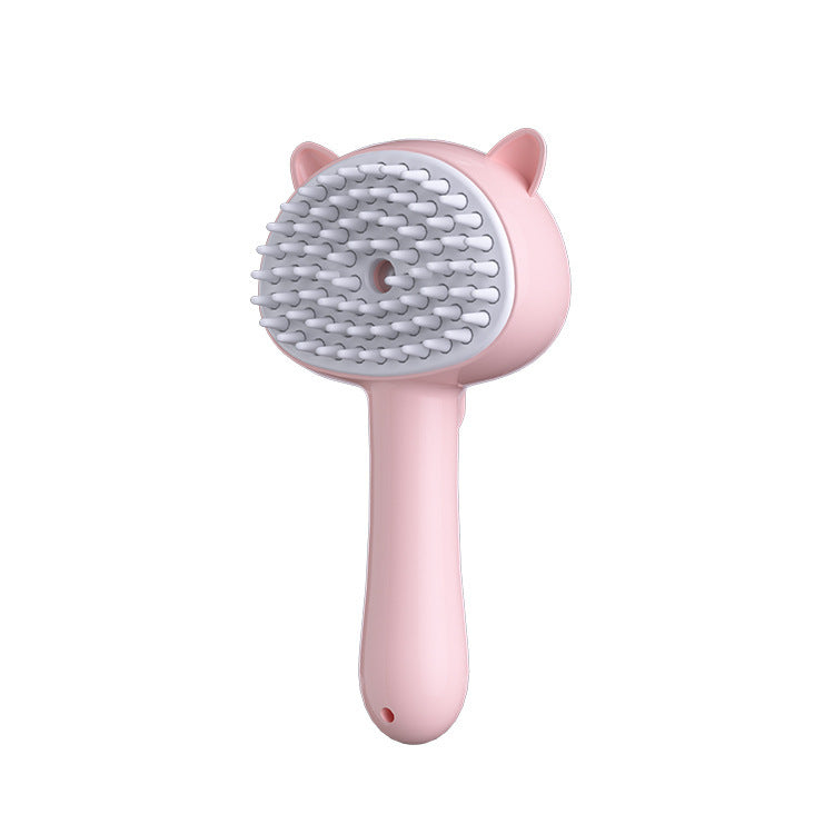 Hair Cleaning Brush with Mist – Rechargeable Self-Cleaning Slicker Brush for Dogs & Cats