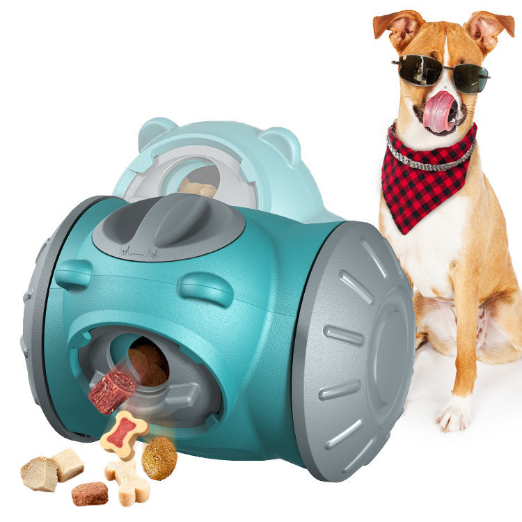 “Dog Tumbler Toy – Interactive IQ Training Balance Feeder for Dogs and Cats”