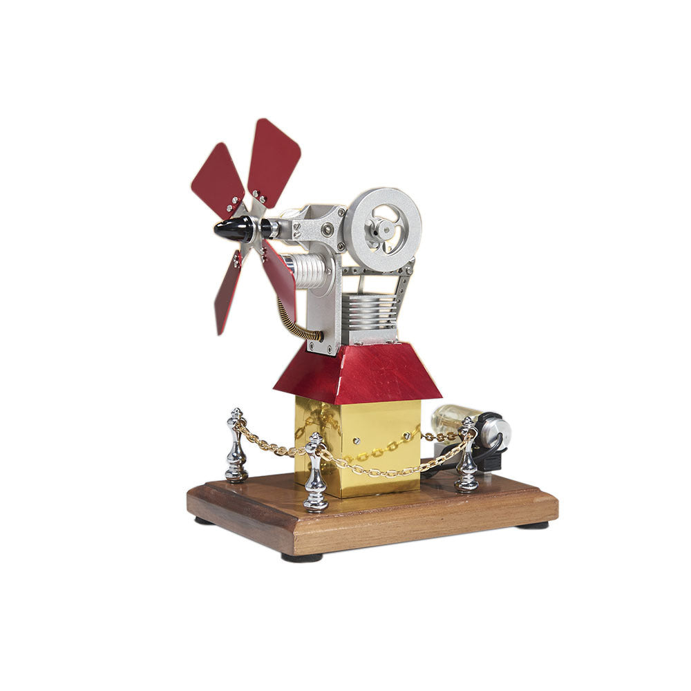 Power Big Windmill Generator Model – External Combustion Engine Physics Puzzle Gift