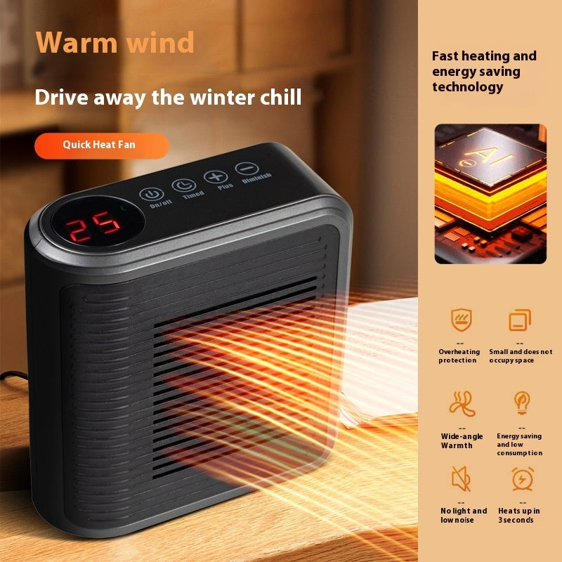 Mini Wall-Mounted Fan Heater – Multifunctional Electric Space Heater