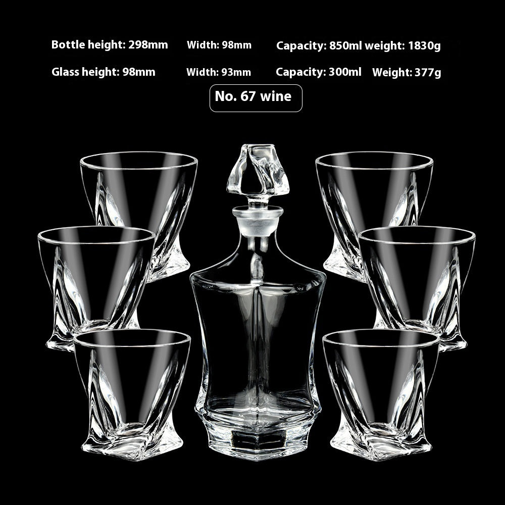 Creative Whiskey Glass Set – Flowering Crystal Liquor Glasses (201–300ml)
