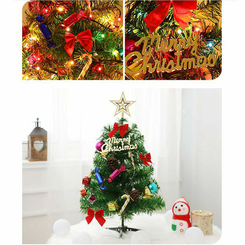 60CM Long Tabletop Artificial Mini Christmas Tree with LED Lights – Holiday Decoration | Pixel & Parcel Co.