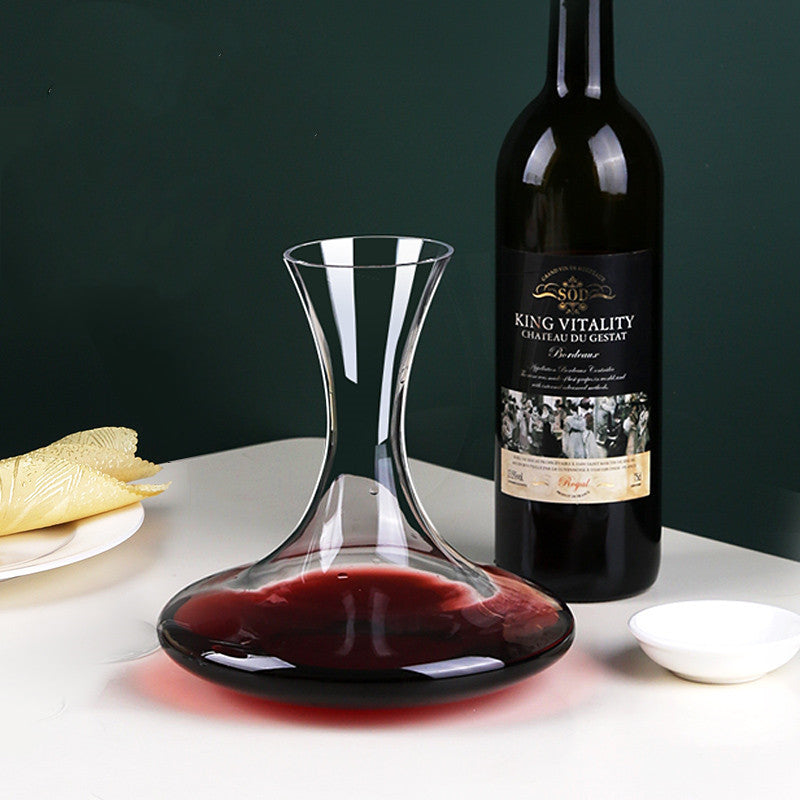 Zinc Alloy Wine Bottle Opener and Decanter – Black Wine Corkscrew with Comfortable Grip